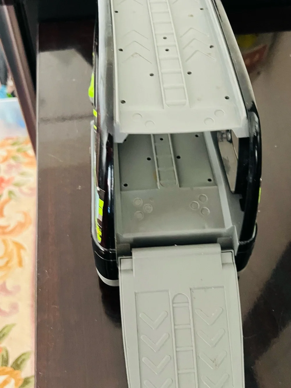Green Race Team car carries Toy Truck Kids  With 2 Racing Car Set - Toy Vehicle